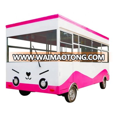 HOT SALE! 2018 New Design 4 Wheel Electric Dining Car Buffet Truck Electric Restaurant Car made in China