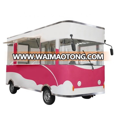 Mobile Restaurant Outdoors Barbeque Cart Mobile Food Trailer Ice Cream Trucks Dining Car For Sale